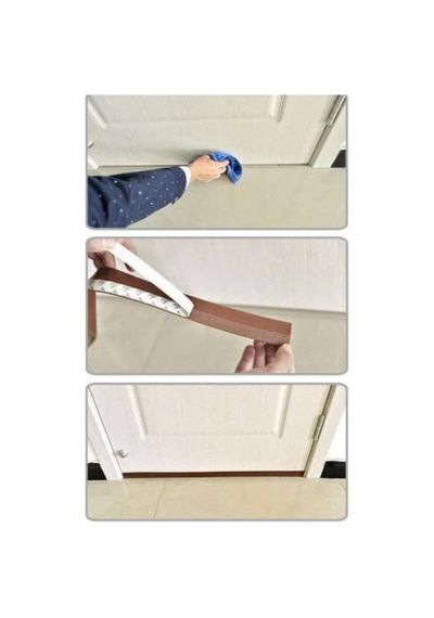 3 Metre Kapı Altı Rüzgar Önleyici Kesici Şerit Bant Toz Lastiği Çok Renkli
