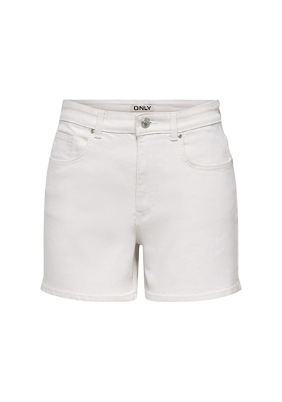 Only Onlphine Pamuklu Regular Fit Kot Short Bayan Short 15372986 Beyaz