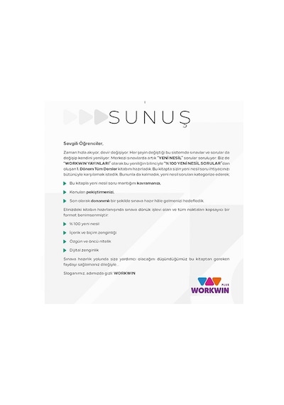 Lgs Türkçe Yeni Nesil Soru Bankası Workwin Plus