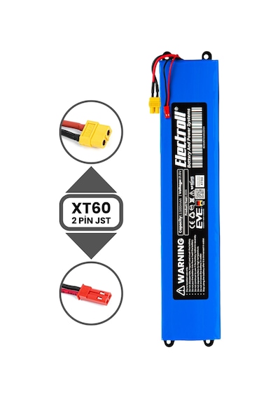 Onvo Kx-01 Uyumlu Batarya Maksimum Kapasite 21.6v 3.500mah Elektrikli Scooter Bataryası Mavi