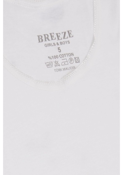 Breeze Kız Çocuk Kalın Askılı Atlet 5-13 Yaş, Beyaz-beyaz Beyaz