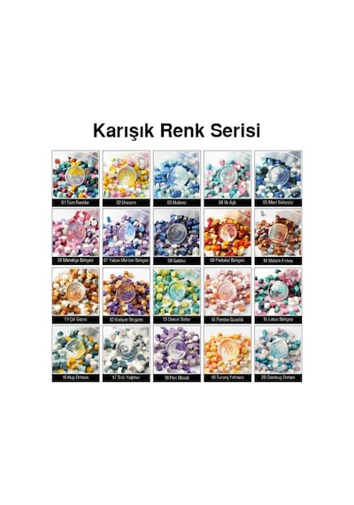 Mühür Mumu 50 Davetiye Için 150 Boncuk Model: 23 Prenses Tozu