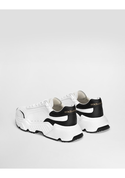 Dolce & Gabbana Daymaster White Sneakers In Nappa Calfskin Beyaz