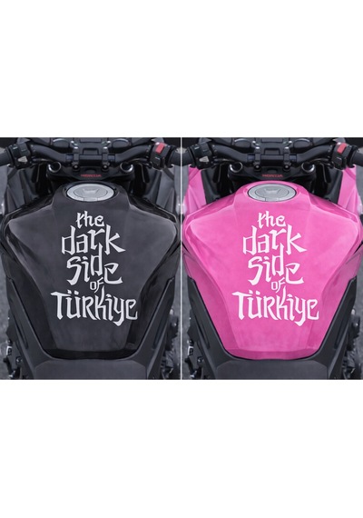 The Dark Side Of Türkiye Moto Sticker Üst Depo - Büyük Boy 12x18 Cm - Kişiselleştirilebilir