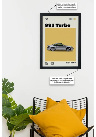 993 Turbo Özel Tasarım Poster Tablo