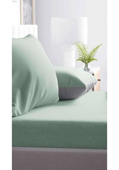 %100 Cotton Pamuk 160x200 30 Cm Fitted Lastikli Çift Kişilik Çarşaf Bed Sheet Petrol Yeşili