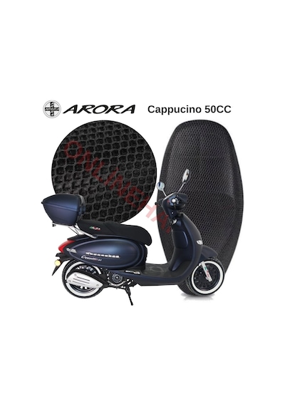 Arora Cappucino 50Cc Motosiklet Sele Kılıfı 3D Çift Katlı File 6M