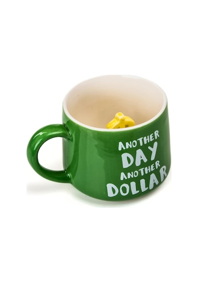 Mukko Home Another Day Another Dollar Yeşil Porselen Kupa 350 Ml Dolar Simgeli Sürprizli Bereket Motivasyon,yeşil Beyaz - Çok Renkli Mukko Home Another Day Another Dollar Yeşil Porselen Kupa 350 Ml Dolar Simgeli Sürprizli Bereket Motivasyon,yeşil Beyaz - Çok Renkli