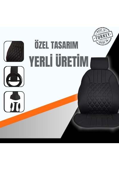 Space Oto Koltuk Minderi, Renault Araçlara Uyumlu 2'li Set Özel Tasarım Minder Premium 001