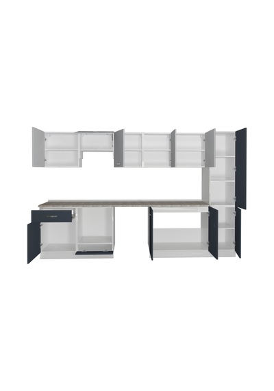 Decoraktiv Elite 325 Ankastre Fırın Modüllü Mdf Hazır Mutfak Dolabı - Tezgah Dahil - Antrasit - Buz Gri Diğer Decoraktiv Elite 325 Ankastre Fırın Modüllü Mdf Hazır Mutfak Dolabı - Tezgah Dahil - Antrasit - Buz Gri Diğer