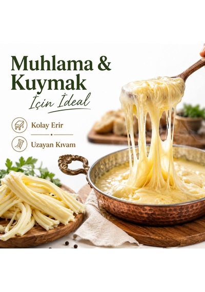 Blacksea Organics Muhlamalık Kuymaklık Uzayan Tel Peynir 1 Kg