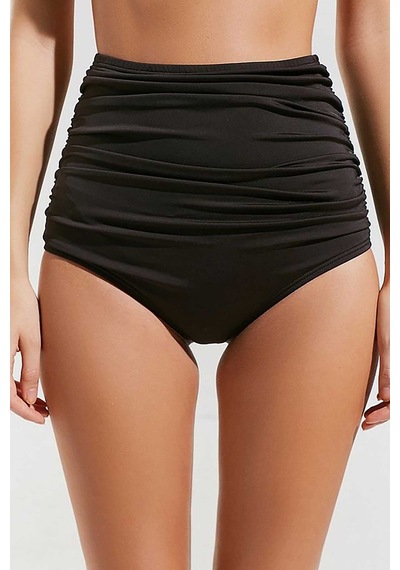 Angelsin Siyah Yüksek Bel Bikini Altı Siyah
