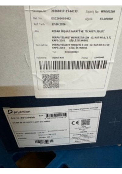 Prysmian Uc400 23 C6 U/utp Lshf 305 M. Mavi