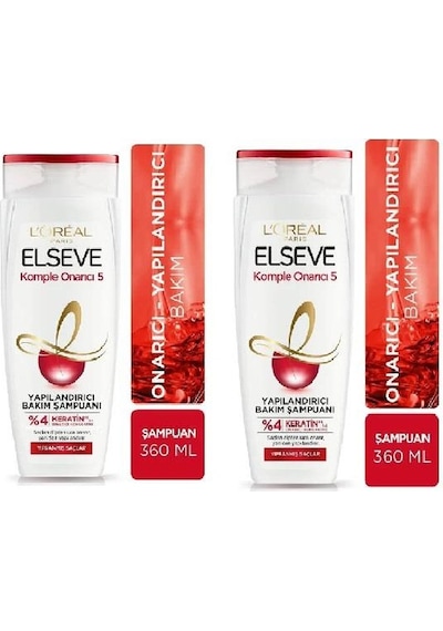 Elseve Komple Onarıcı Şampuan 360 Ml -2'li-