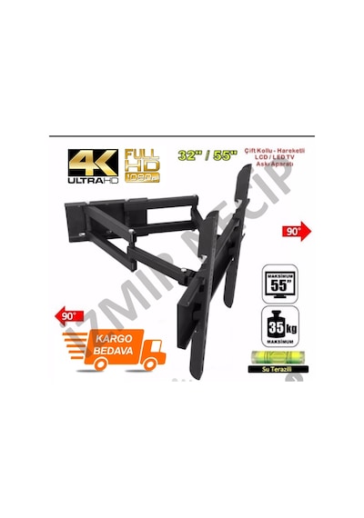 Regal Uyumlu Hi Level 32"İnç 55"İnç Hareketli Metal Lcd Led Askı