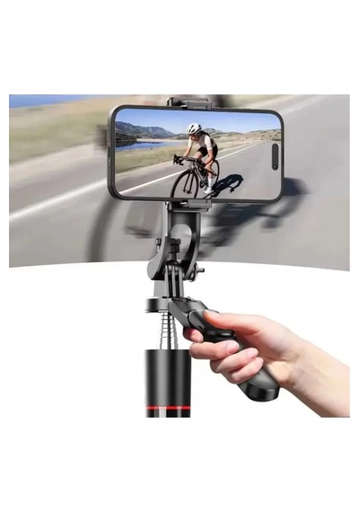 F16 Selfie Çubuğu Işıklı Tripod Bluetooth Uzaktan Kumandalı 360' Dönebilen Çok Amaçlı Tripod Siyah