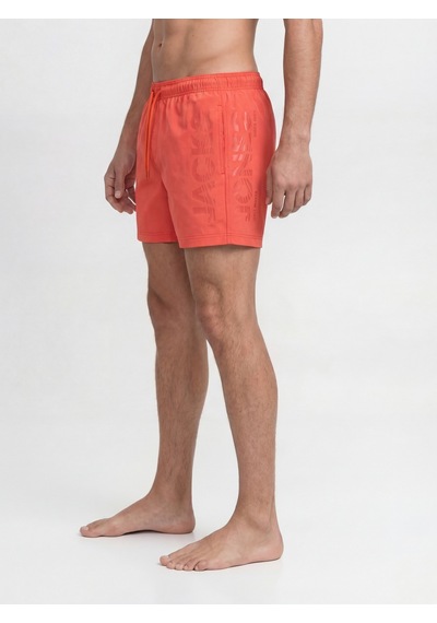 Jack & Jones Erkek Logo Detayli Normal Kalip - Maui - 12291391 Hot Coral
