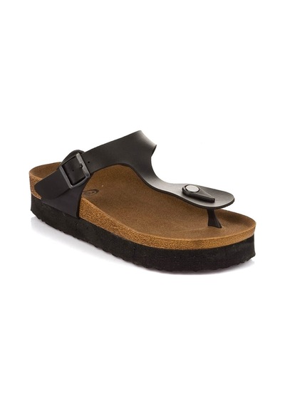 Fox Shoes Siyah Kadın Terlik B777731009 Siyah