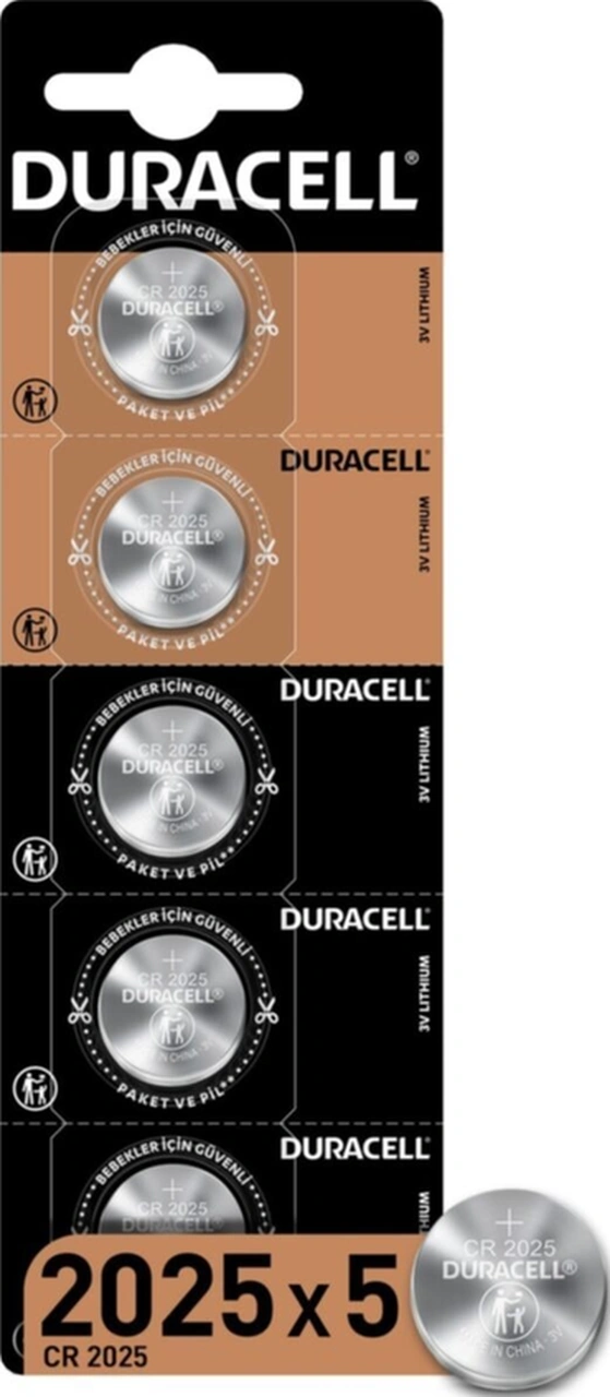 Cr2025 / Dl 2025 Düğme Pil 5 Adet