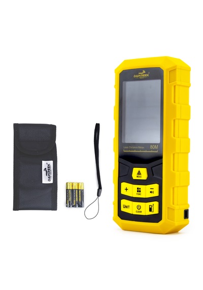 Dawreek Mesafe Ölçer H01 Yellow 80 Metre Dijital El Tipi Mesafe Ölçüm Cihazı