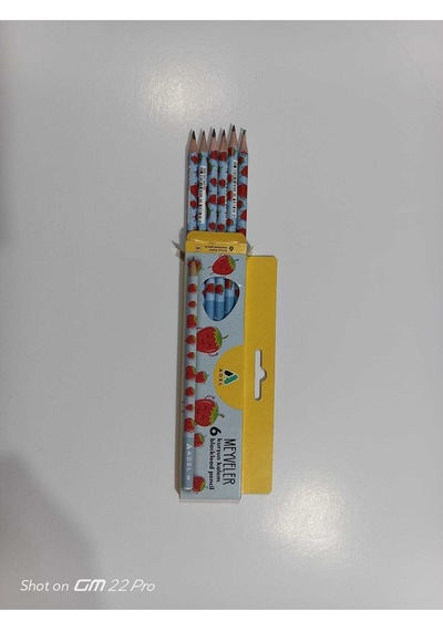 Kurşun Kalem Meyveler 6adet Kırmızı