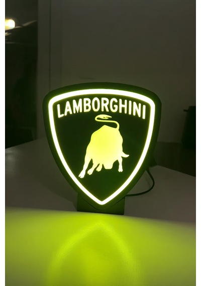 Lamborghini Dekoratif Aydınlatma Led Gece Lambası Çok Renkli