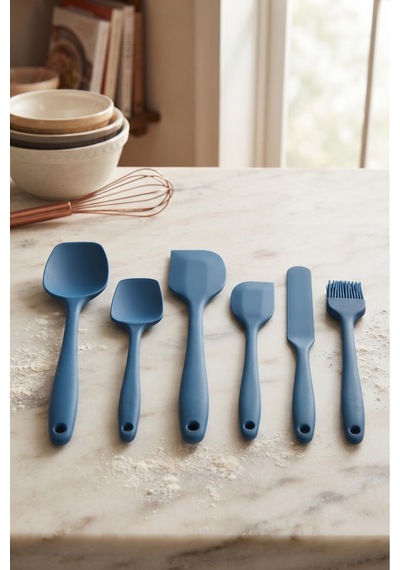 6'lı Mavi Silikon Spatula Seti Isıya Dayanıklı Pasta Kek Hamur Kazıyıcı Ve Silikon Fırça Seti Yapışmaz Tencere Tava Uyumlu Mutfak Gereçleri Mavi Mavi 6'lı Mavi Silikon Spatula Seti Isıya Dayanıklı Pasta Kek Hamur Kazıyıcı Ve Silikon Fırça Seti Yapışmaz Tencere Tava Uyumlu Mutfak Gereçleri Mavi Mavi