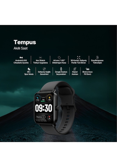 Ttec 2S13WV1 Tempus 44 MM Dikdörtgen Kasa Akıllı Saat
