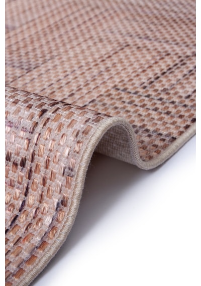 Decoser Hasır 8051 Kahve Halı Kilim Kaymaz Taban Salon Mutfak Kesme Yolluk Kahverengi