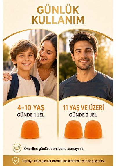 Y'our Gummie D3 K2 Vitamini Gummies Portakal Aromalı 60 Gummies