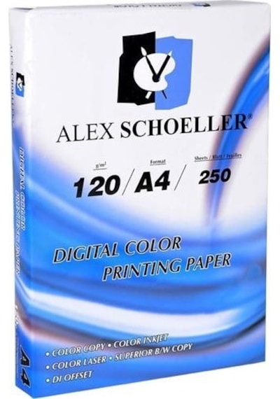 Alex Schoeller Fotokopi Kağıdı A4 120 G 250'li Alx-847
