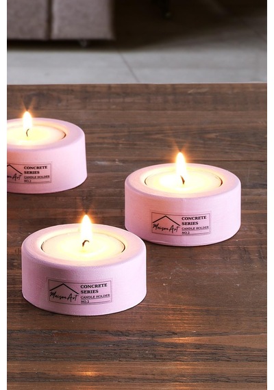Holder 6'lı Set Mumluk Tea Light Mumluk Seti Dekoratif Şamdan Mumluk 001
