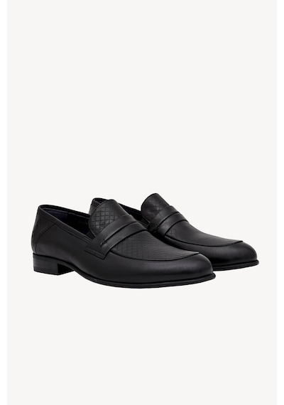 Ysf Erkek Siyah Klasik Loafer Ayakkabı