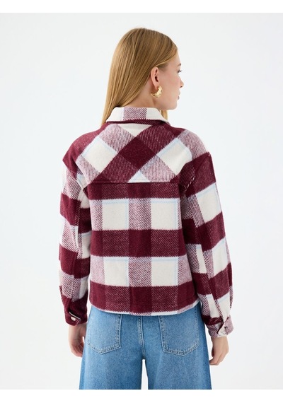 Regular Fit Kadın Gömlek U.kol Burgundy