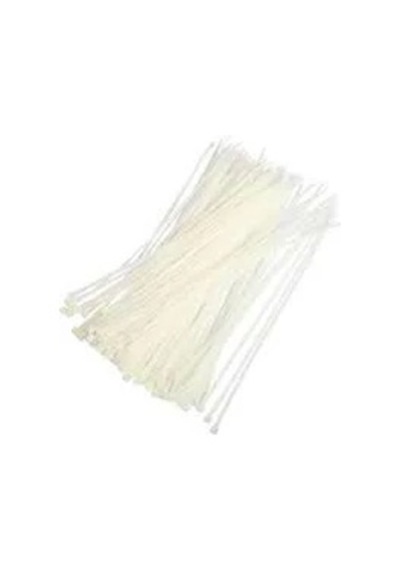 Plastik Çırt Kelepçe 100 Parça Beyaz 3.6x200mm Diğer