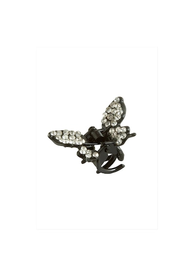Kelebek Taşlı Minik Metal Mandal Toka 2,5 Cm Çok Renkli