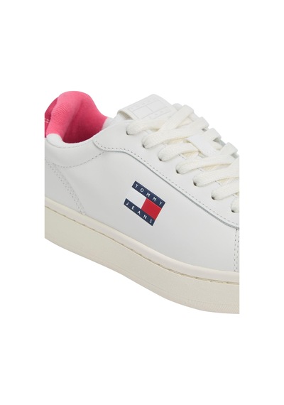 Tommy Hilfiger Archive' 98 Beyaz Kadın Sneaker-9597 Ecru & Vintage Cerise