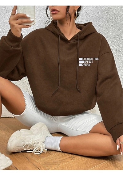 Altamira Unisex Effect Baskılı Oversize Kapşonlu Sweatshirt 001