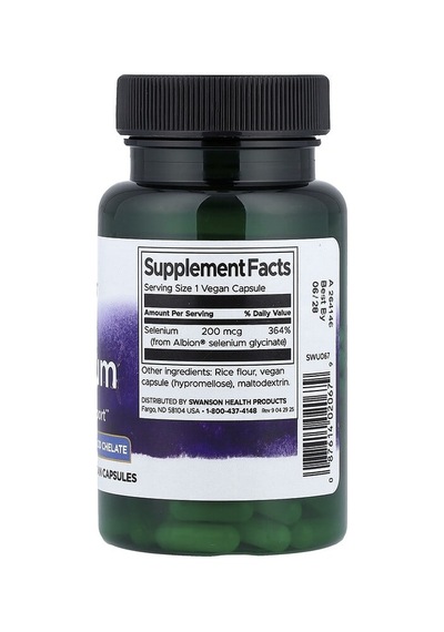 Swanson Vitamins, Albion Selenium, 200 Mcg, 90 Vegan Capsules