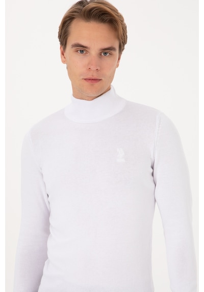 U.S. Polo Assn. Erkek Beyaz Basic Kazak 50307783-VR013
