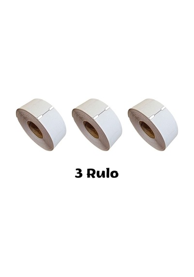 100x38 Mm Termal Barkod Etiketi "yandan Çentikli" Termal Raf Etiketi 3 Adet