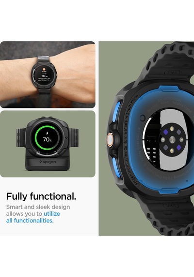 Galaxy Watch 8 Classic 46mm İle Uyumlu Kılıf Liquid Air Matte Black - Acs09841 Çok Renkli