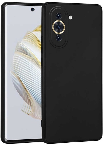 Huawei Nova 10 Kılıf Premier Silikon Kapak - Siyah Siyah Siyah
