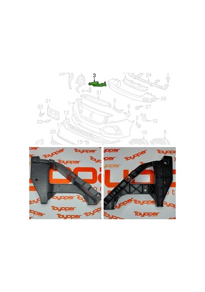 Civic 16- Fc5 Far Alt Braketi / Bakaliti Sag 71140Teat00 535281190