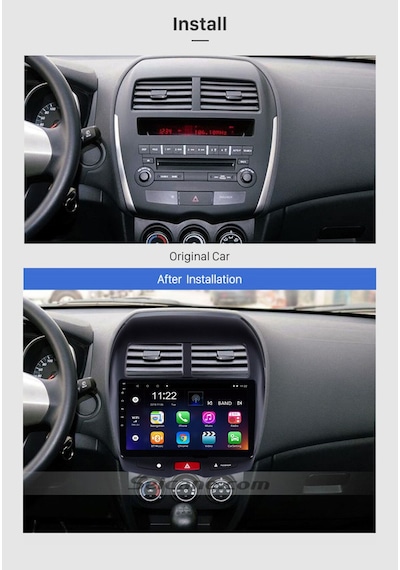 Mıtsubıshı Asx 2010+ Multimedya Navigasyon Usb Kamera Carplayer 4 Ram Uyumlu
