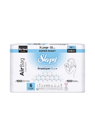 Sleepy Bio Natural Airbag No 6 Xl 32'li 5 Adet