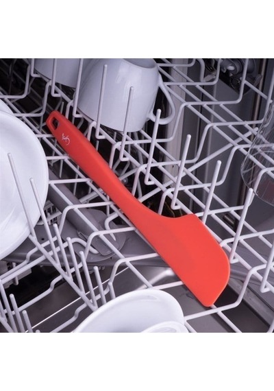 Lurch - Platin Silikon Hamur Kazıyıcı 28 Cm Somon - Yanmaz, Yapışmaz, Bükülmez, Çizmez, Tat Ve Koku Bırakmaz - 240066