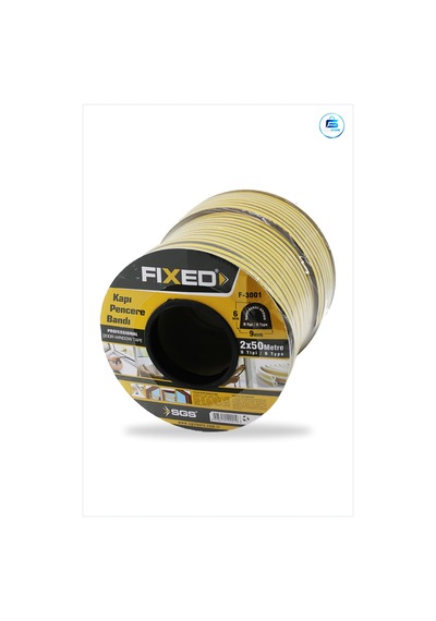 Kapı Pencere Bantı D Profil Fitil 9x6mm Kahverengi 100m 2x50m Epd 100 M
