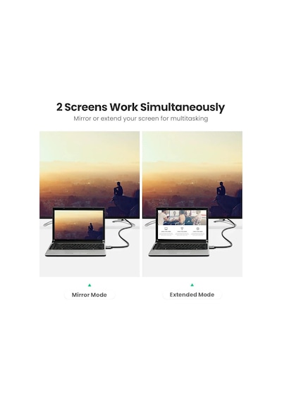 Ugreen 8K 60Hz Hdmi 2.1 Örgülü Görüntü Aktarma Kablosu 1 Metre