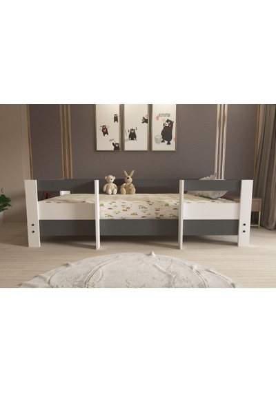 Herseycik Ninnimo Montessori 90X190 Yatak Uyumlu Karyola M5-41 Antrasit